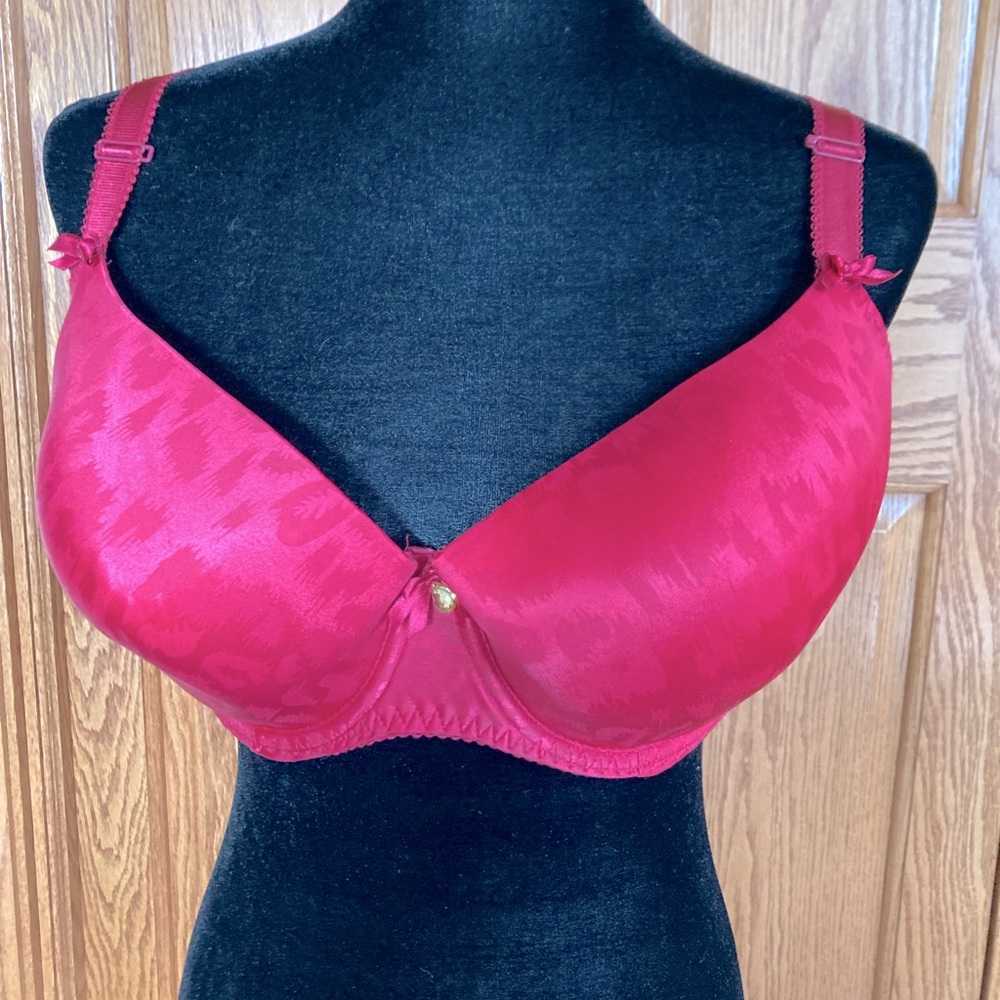 Curvy Kate Ruby Red Balconette Plunge T- Shirt Bra